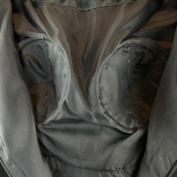 SHO MAX Originals Long Silk Black Dress Silver Beading Gown - Picture 10 of 12